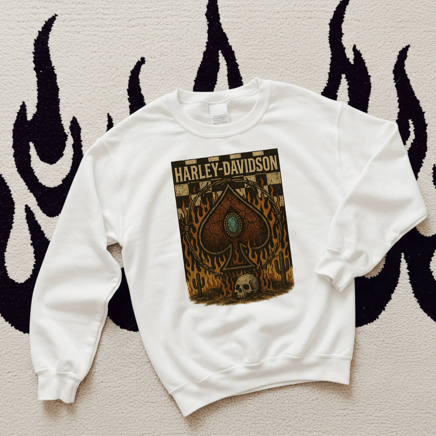 Western Harley TEE or CREWNECK