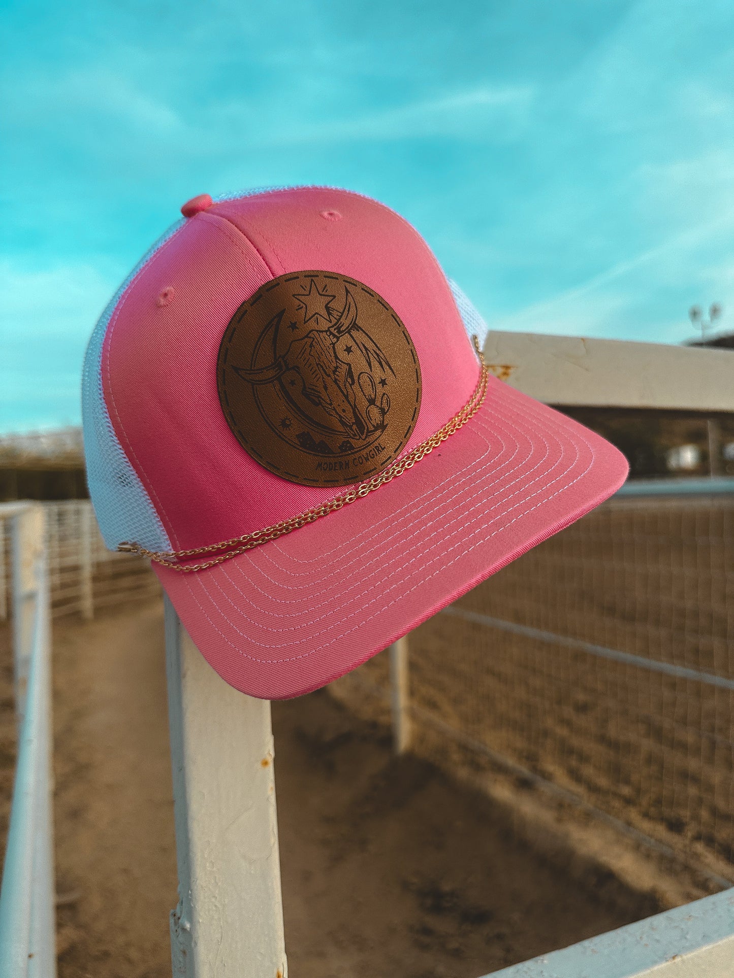 Desert Night Leather Patch Hat