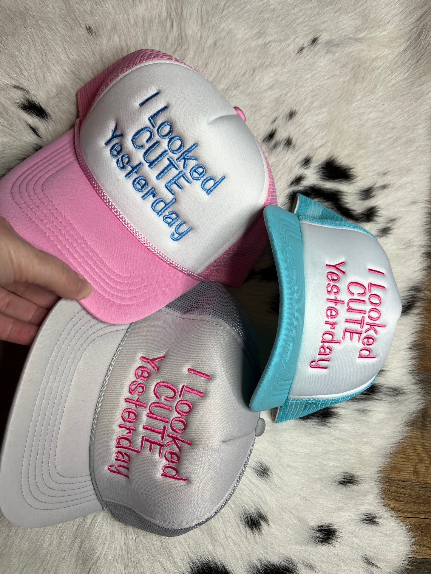 Cute Yesterday Embroidered Hat