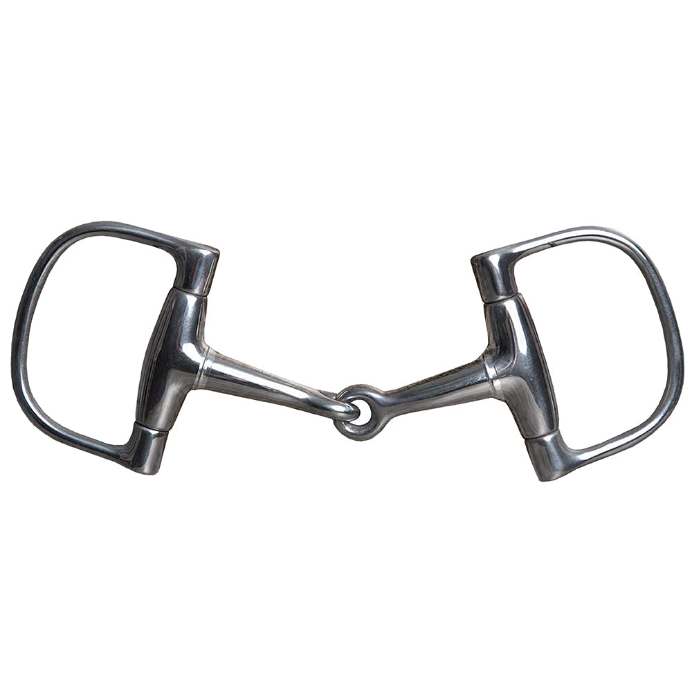 HILASON Western Horse Snaffle D Ring Bit Solid Stainless Steel