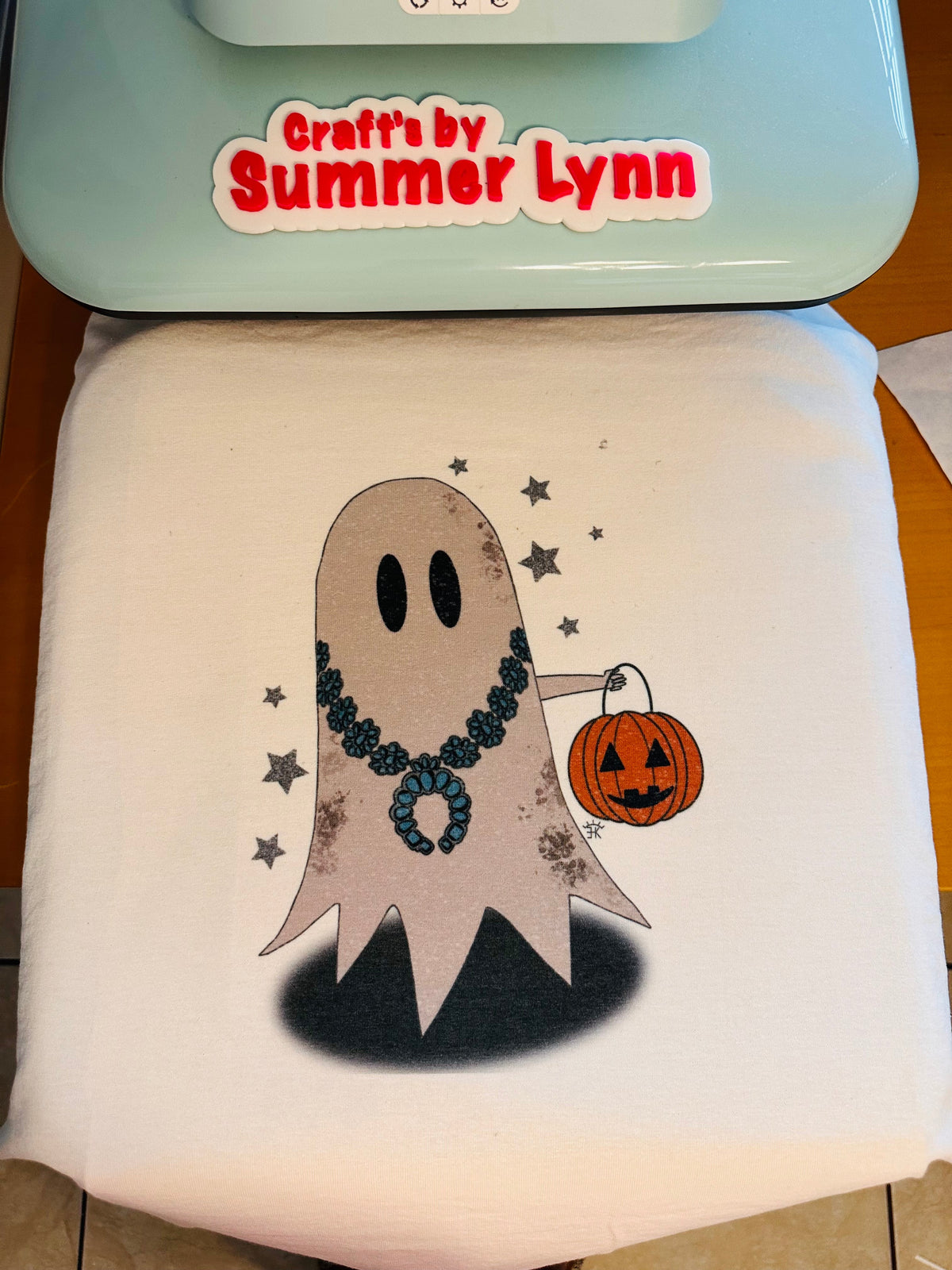 Turquoise ghosts Top