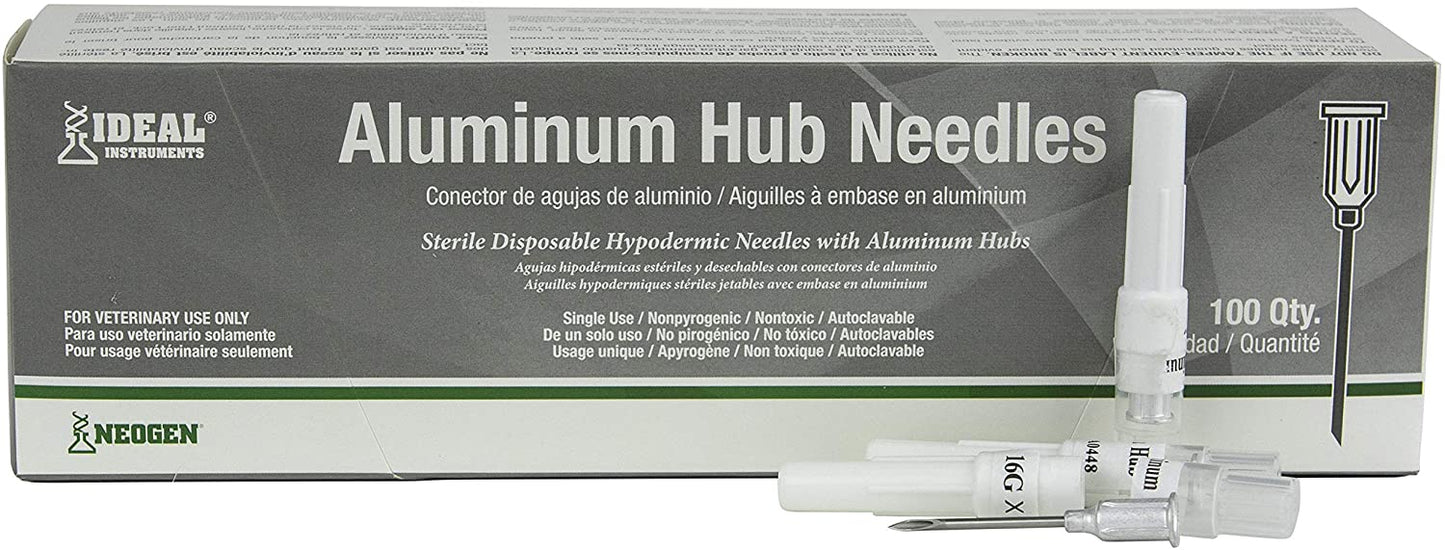 16 G X 1" ALUMINUM HUB NEEDLES