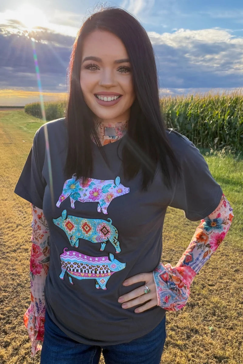 Show Pig Strut tee