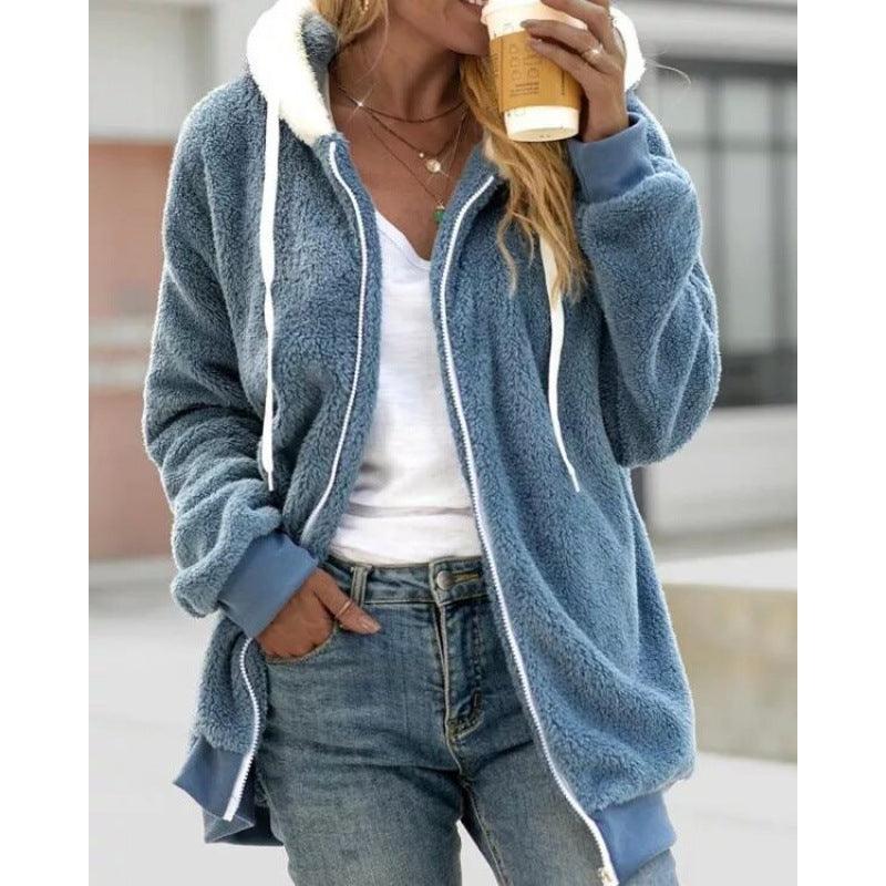 Plush Zipper Hooded Jacket | Warm, Cozy & Stylish for the Cowgirl Lifestyle