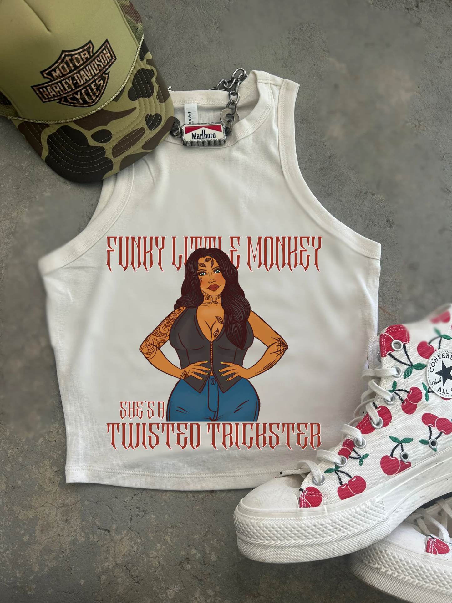 Trickster tank Ribbed Racer Tank
