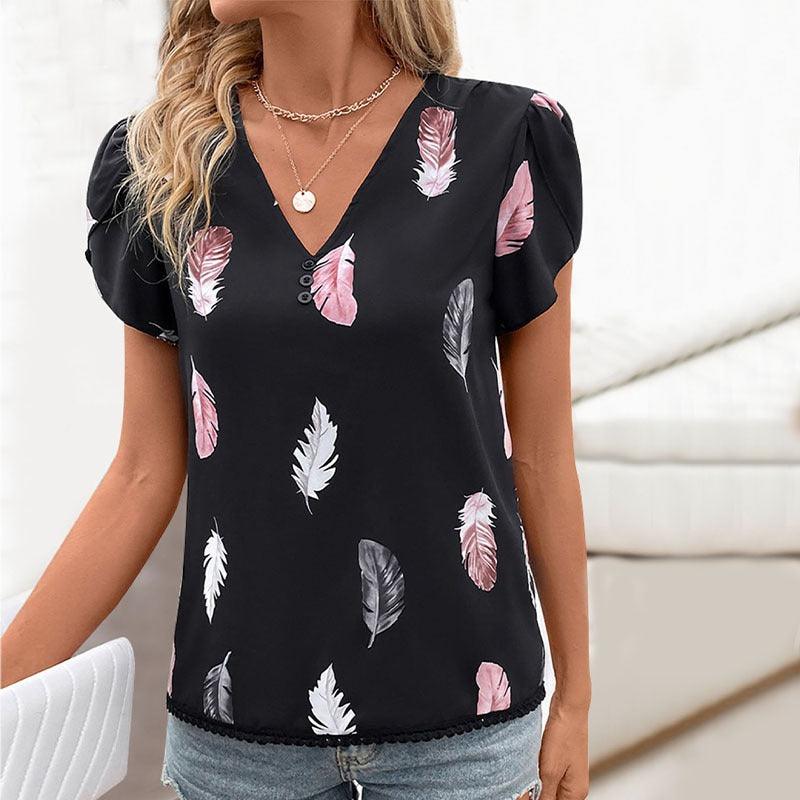 Feather Print Cowgirl Top | Perfect for Casual Cowgirl Style