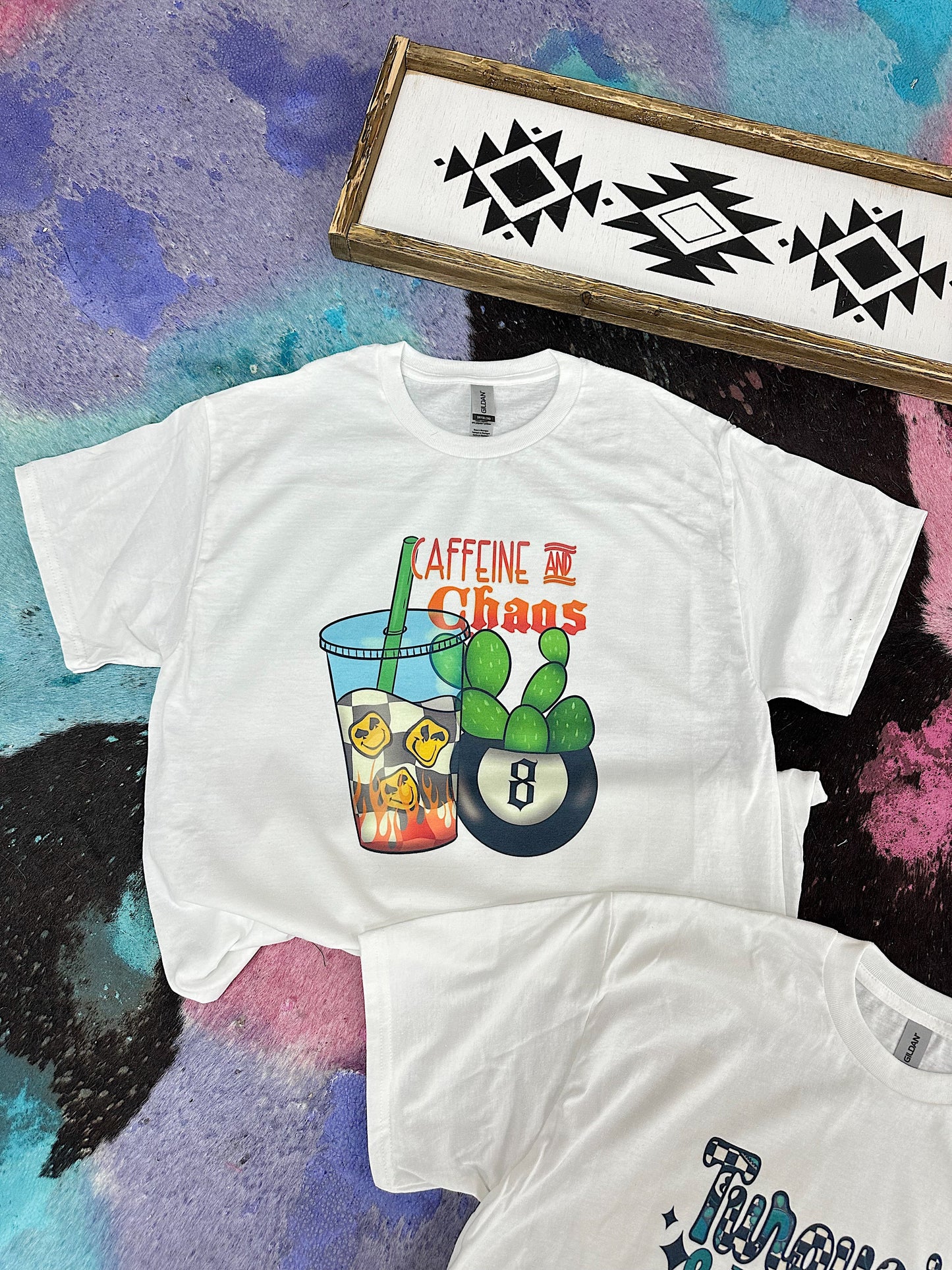 Caffeine & Chaos TEE or CREWNECK