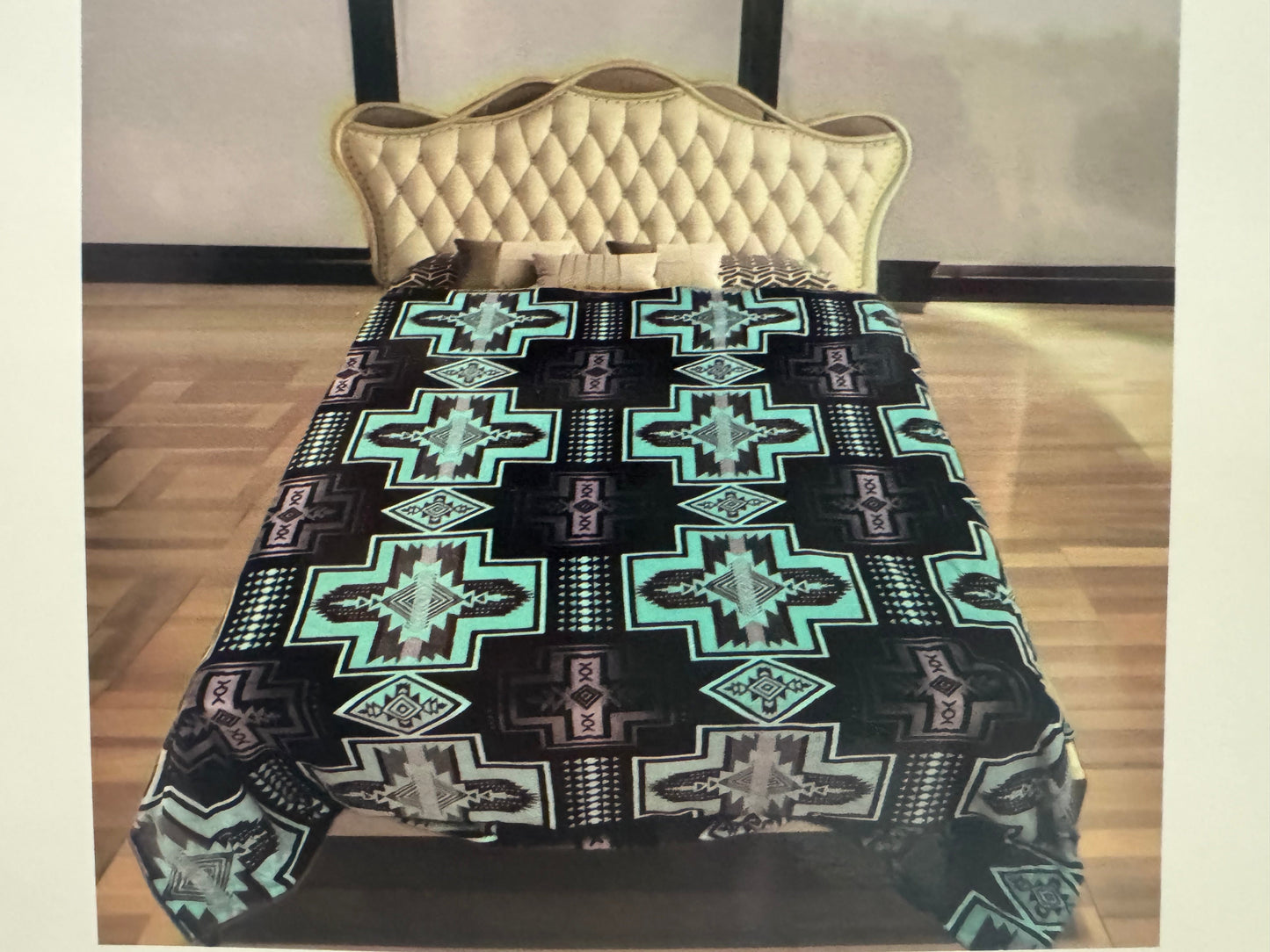 Twin Super Plush Aztec Blankets