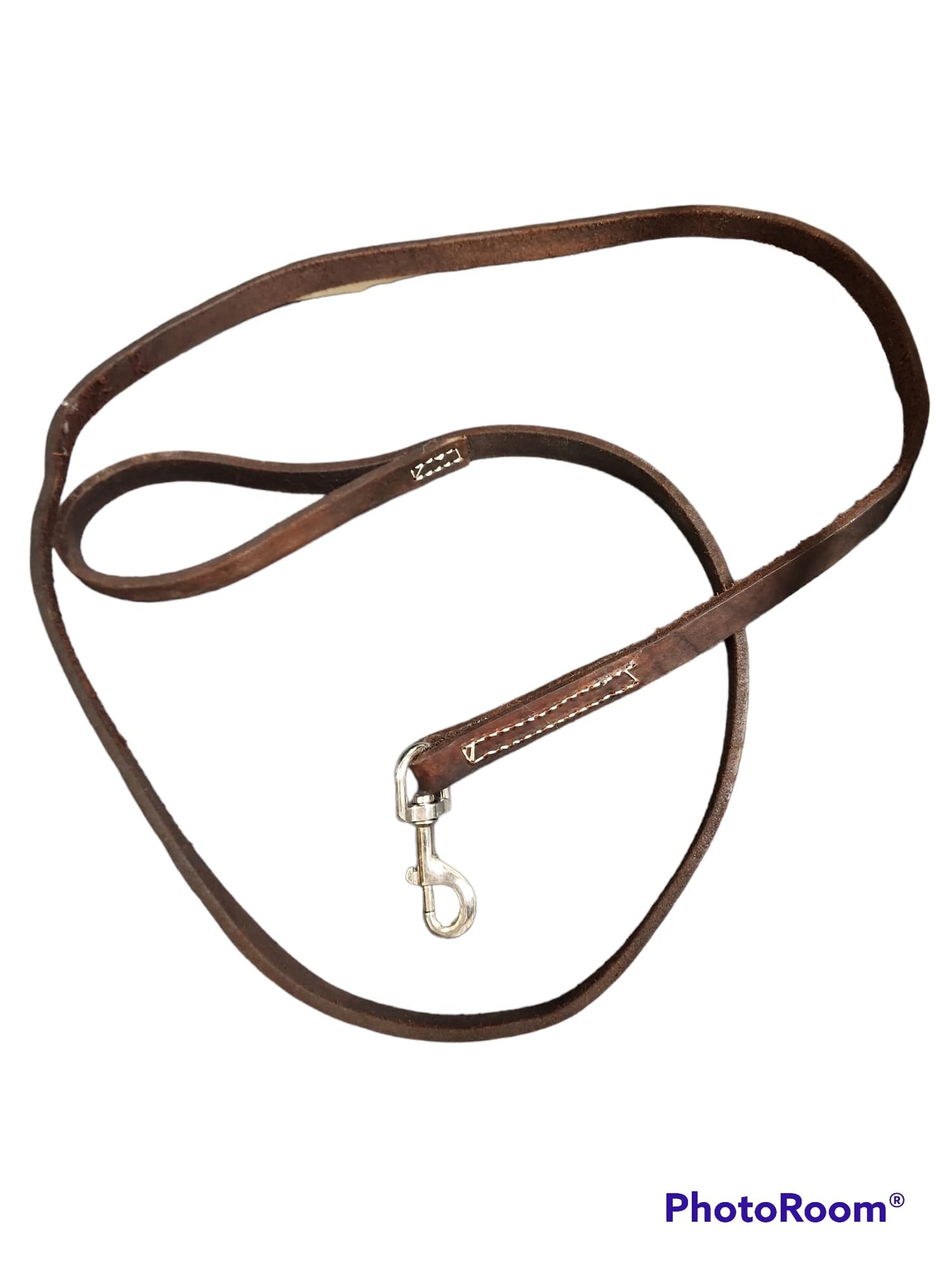 6'' LEATHER LEASH FOR DOGS -LIGHT OIL