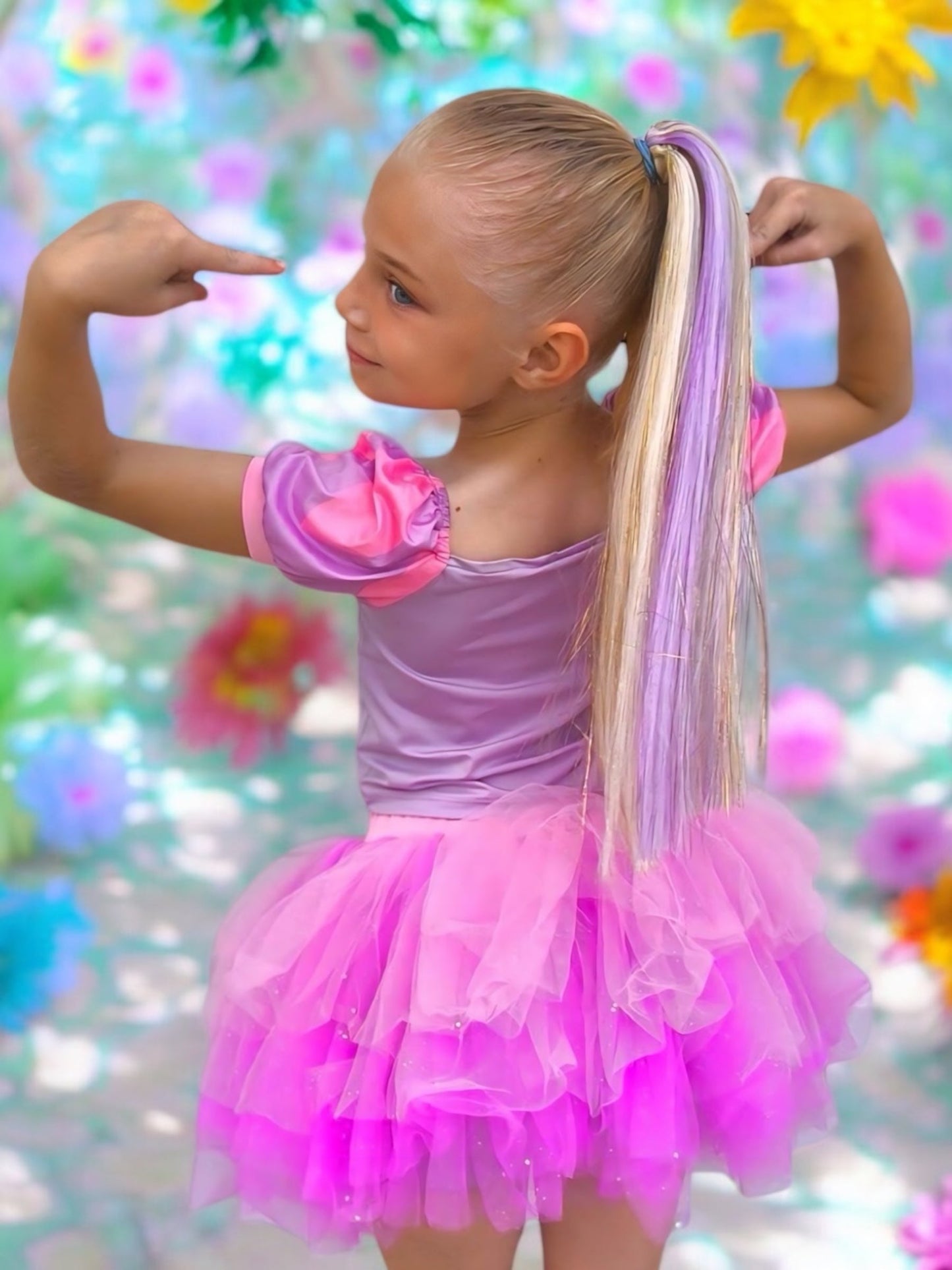 Golden Girl + Sugarplums 16” Short Shimmer Tail