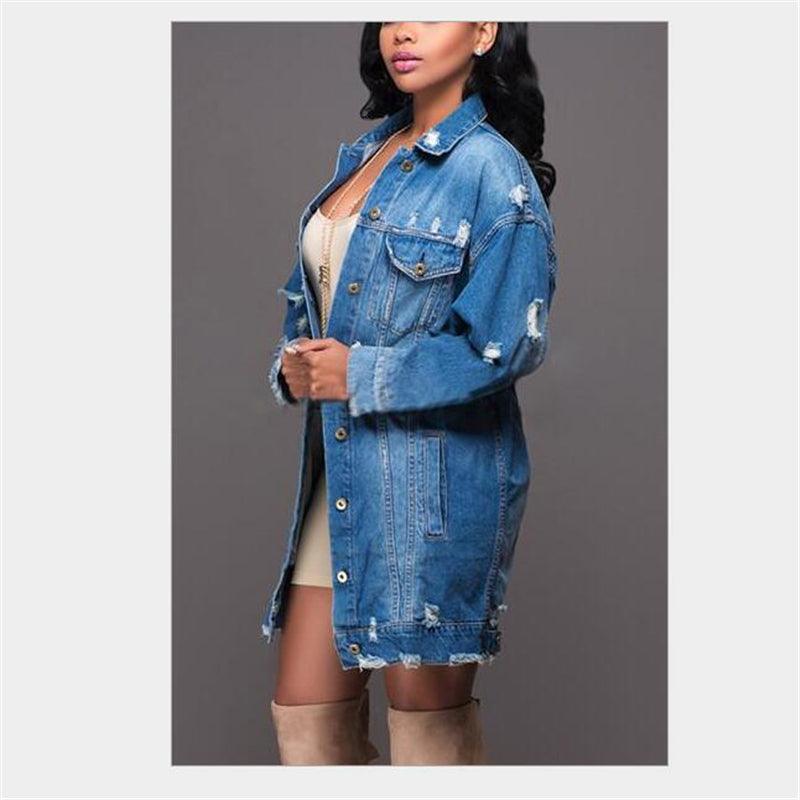 Cowgirl Chic Boyfriend Denim Jacket | Distressed & Stylish Western Outerwear