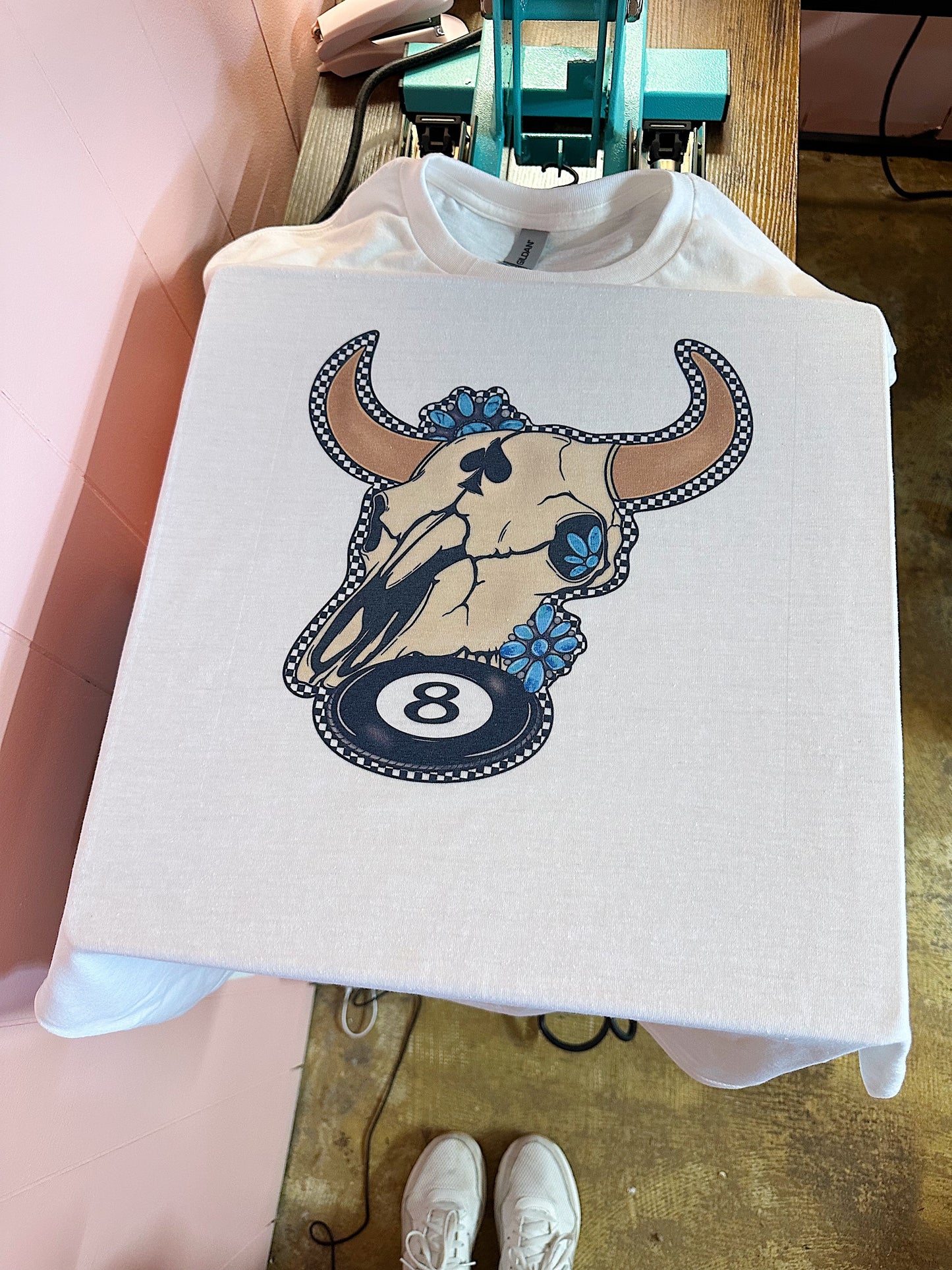 Retro Longhorn TEE or CREWNECK