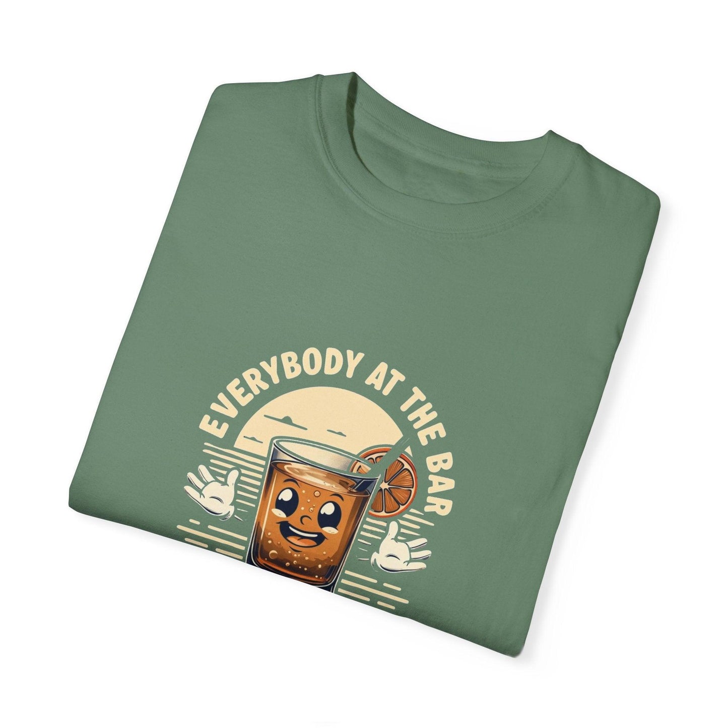 Everybody at the Bar Gettin Tipsy Unisex Garment-Dyed T-Shirt