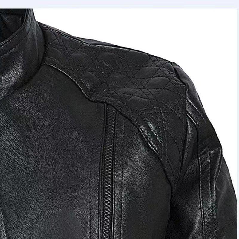 Black Leather Motorcycle Jacket | Stylish and Warm for Bikers & Nightlife