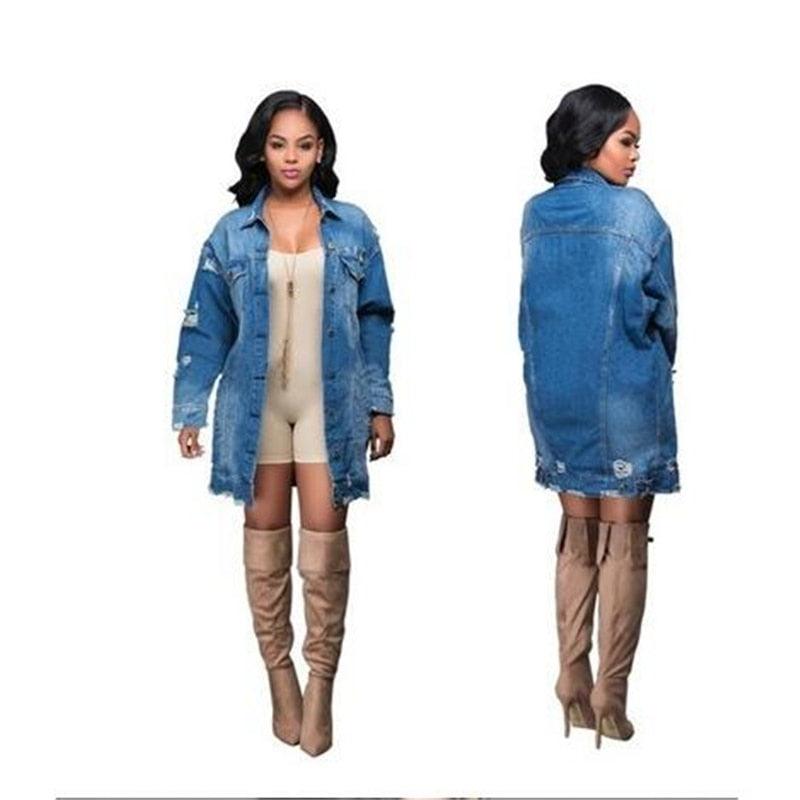 Cowgirl Chic Boyfriend Denim Jacket | Distressed & Stylish Western Outerwear