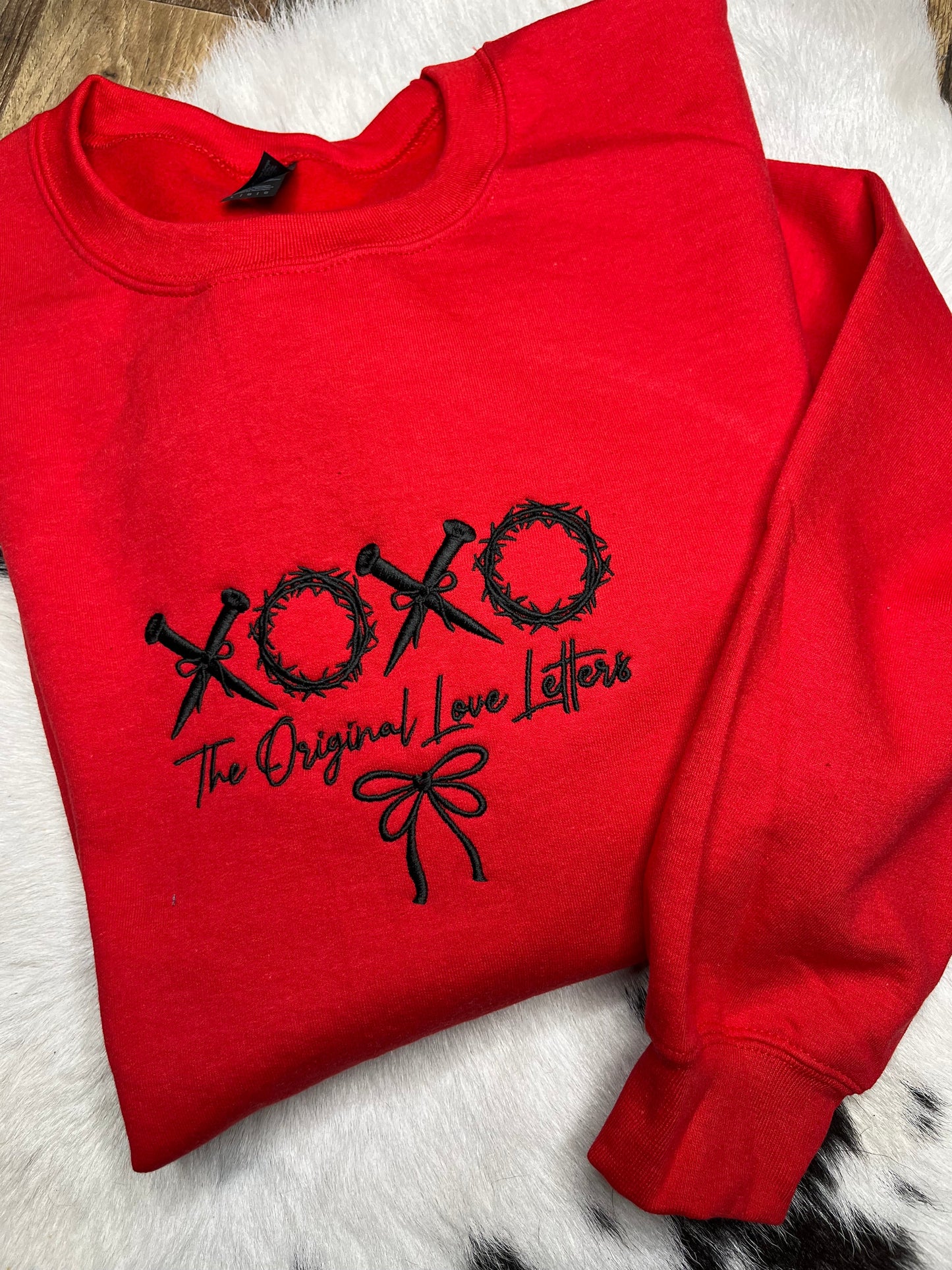 Original Love Letters Embroidered Pullover