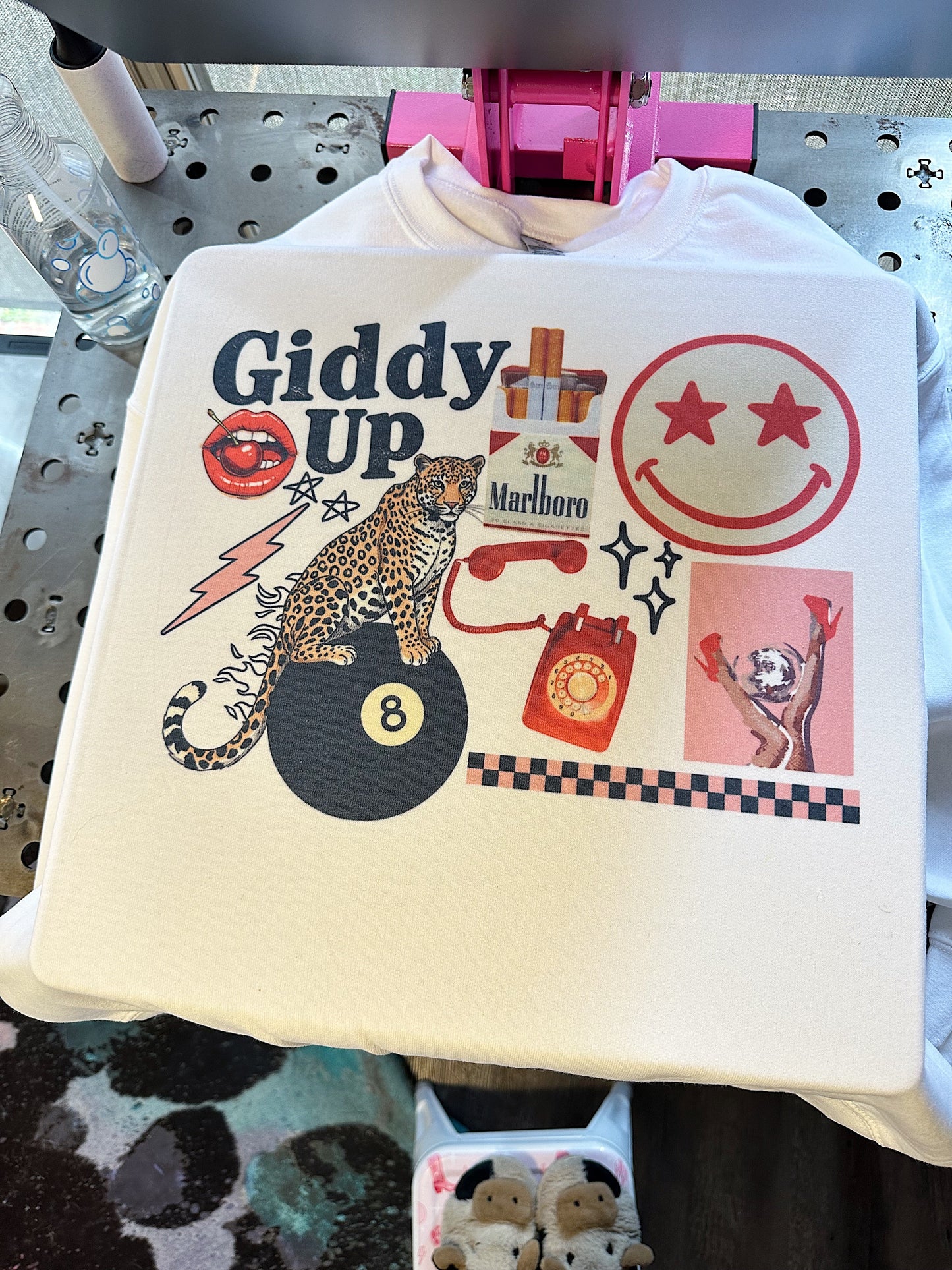 Giddy Up Collage TEE, CREWNECK or QUARTER ZIP