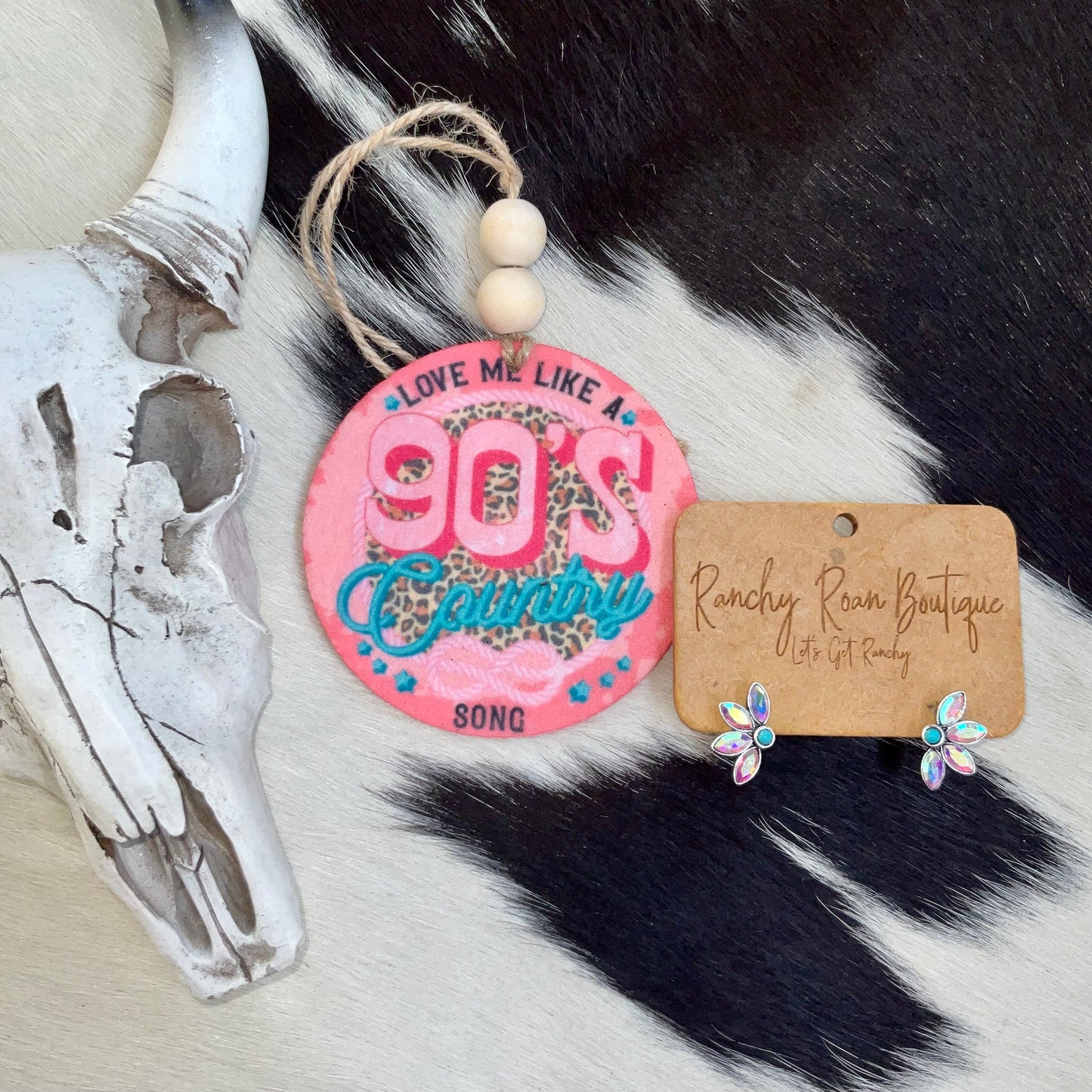 Love Me Like a 90’s Country Song Western Felt Freshie