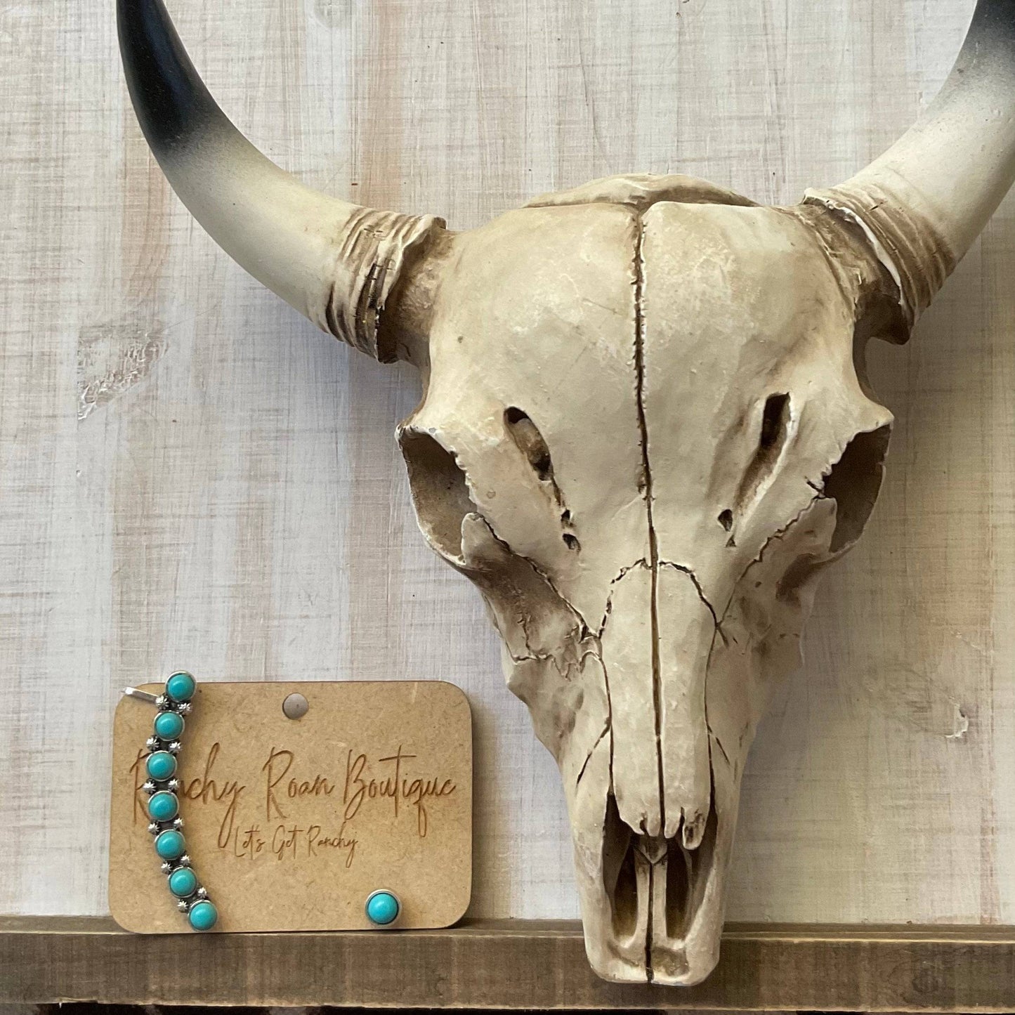 Western Stone Stud & Cuff Earring