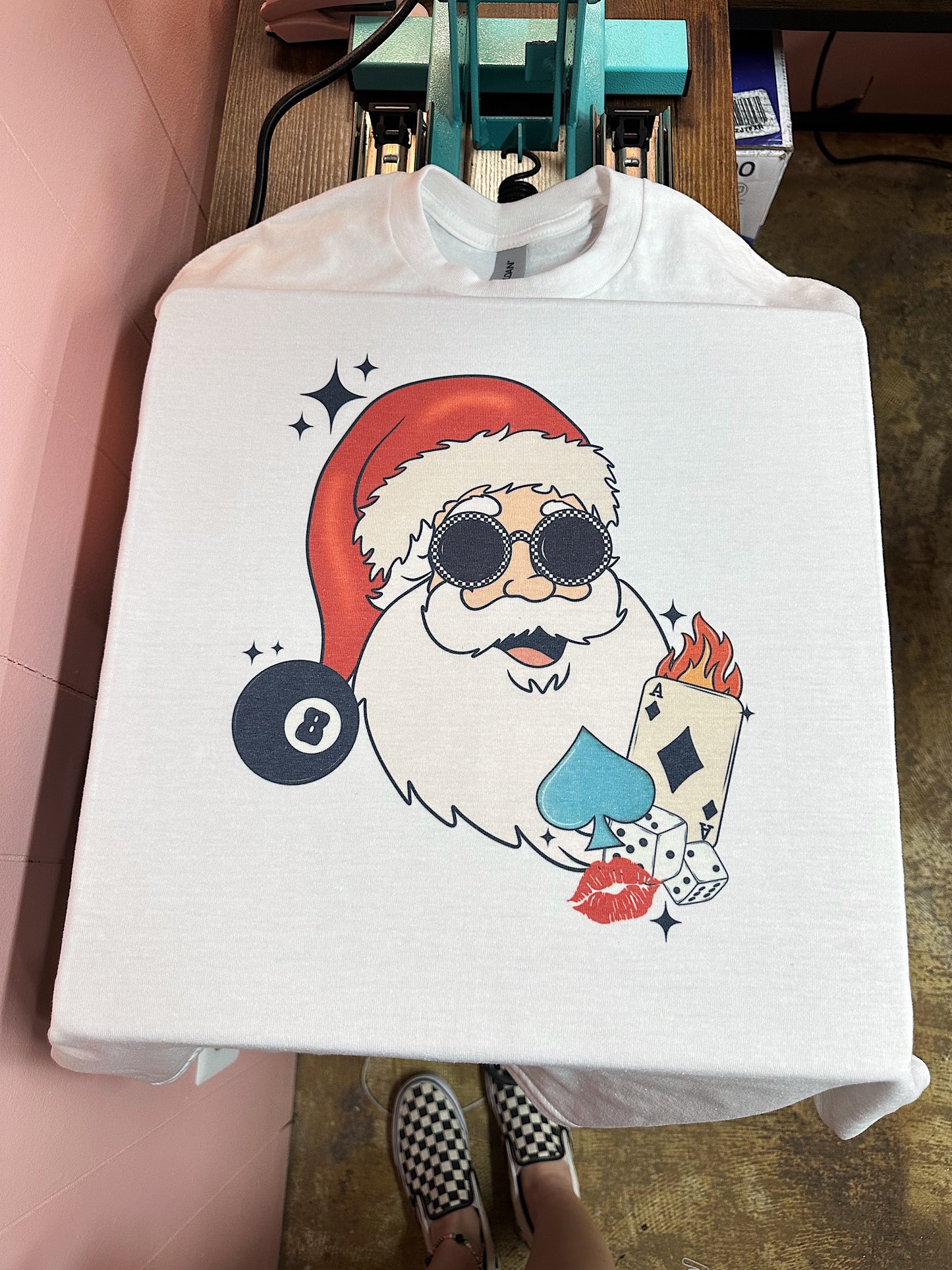 Western Santa TEE or CREWNECK