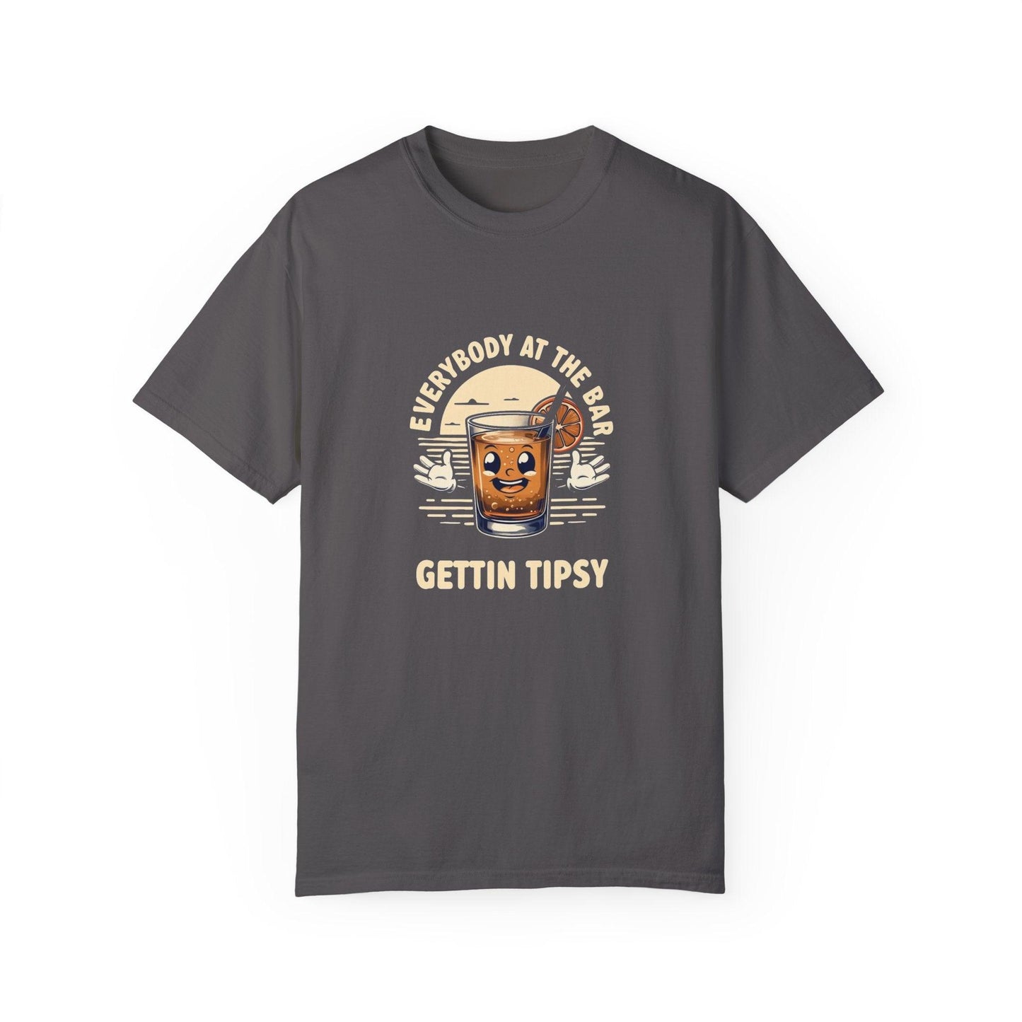 Everybody at the Bar Gettin Tipsy Unisex Garment-Dyed T-Shirt
