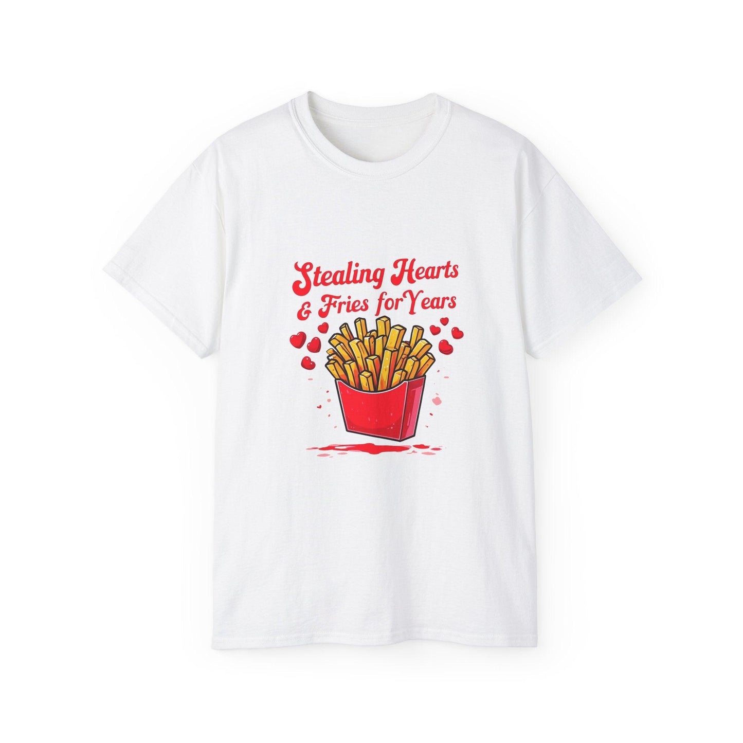 Stealing Hearts and Fries Unisex Ultra Cotton Tee