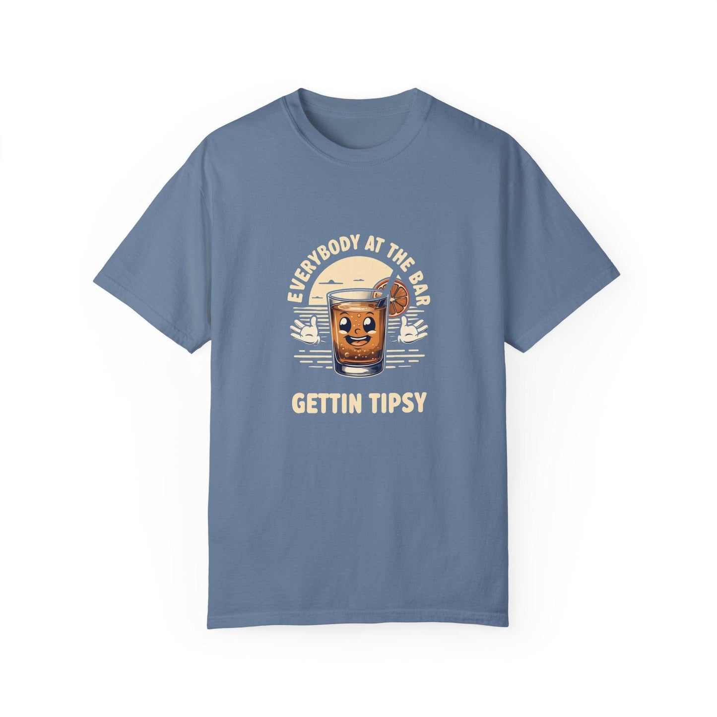 Everybody at the Bar Gettin Tipsy Unisex Garment-Dyed T-Shirt