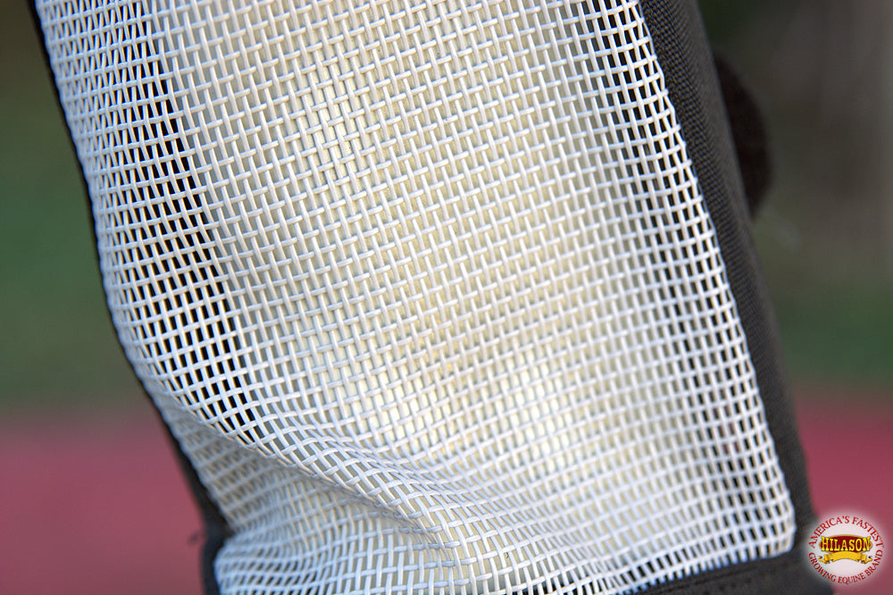 Hilason Uv Protection Arab Horse Size Insects Fly Boots Grey Black