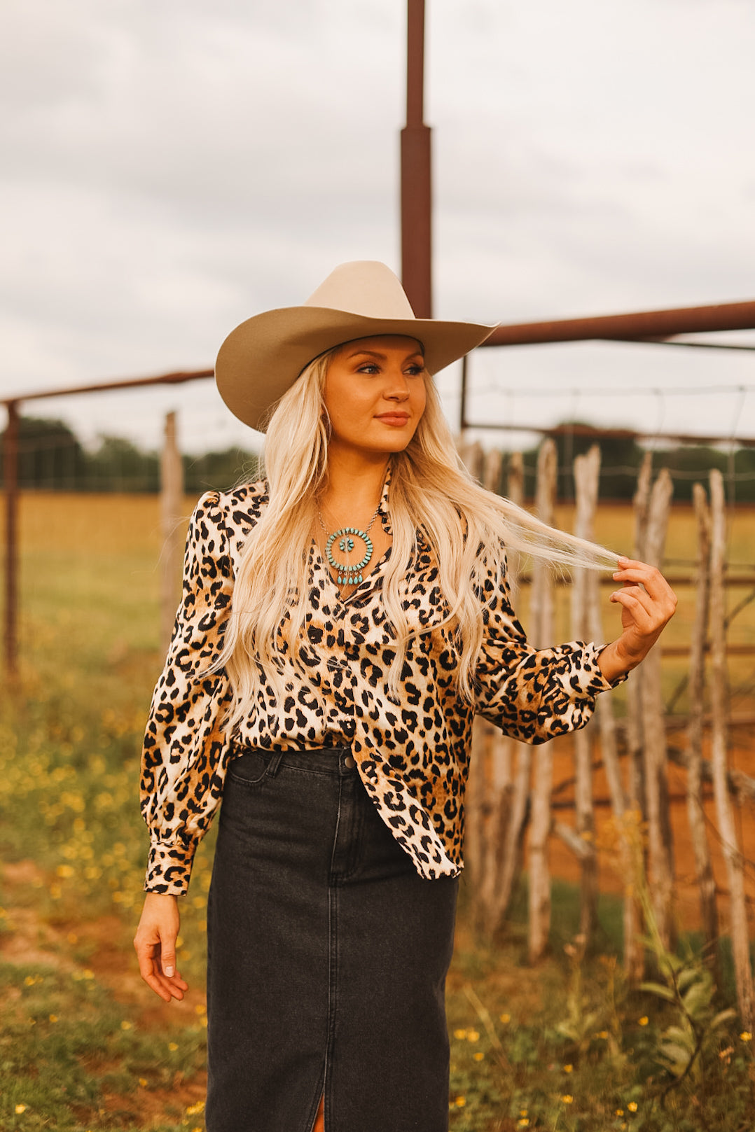 The Ace Black Denim Skirt