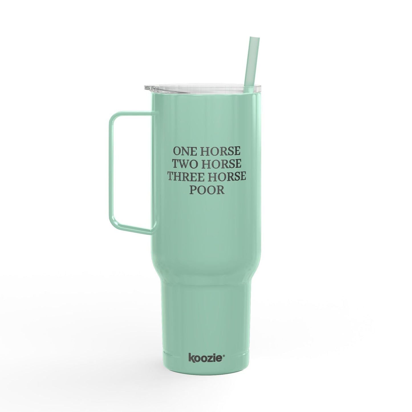 Insulated Tumbler with Lid, 40oz (Engraving) - One Horse/Two Horse