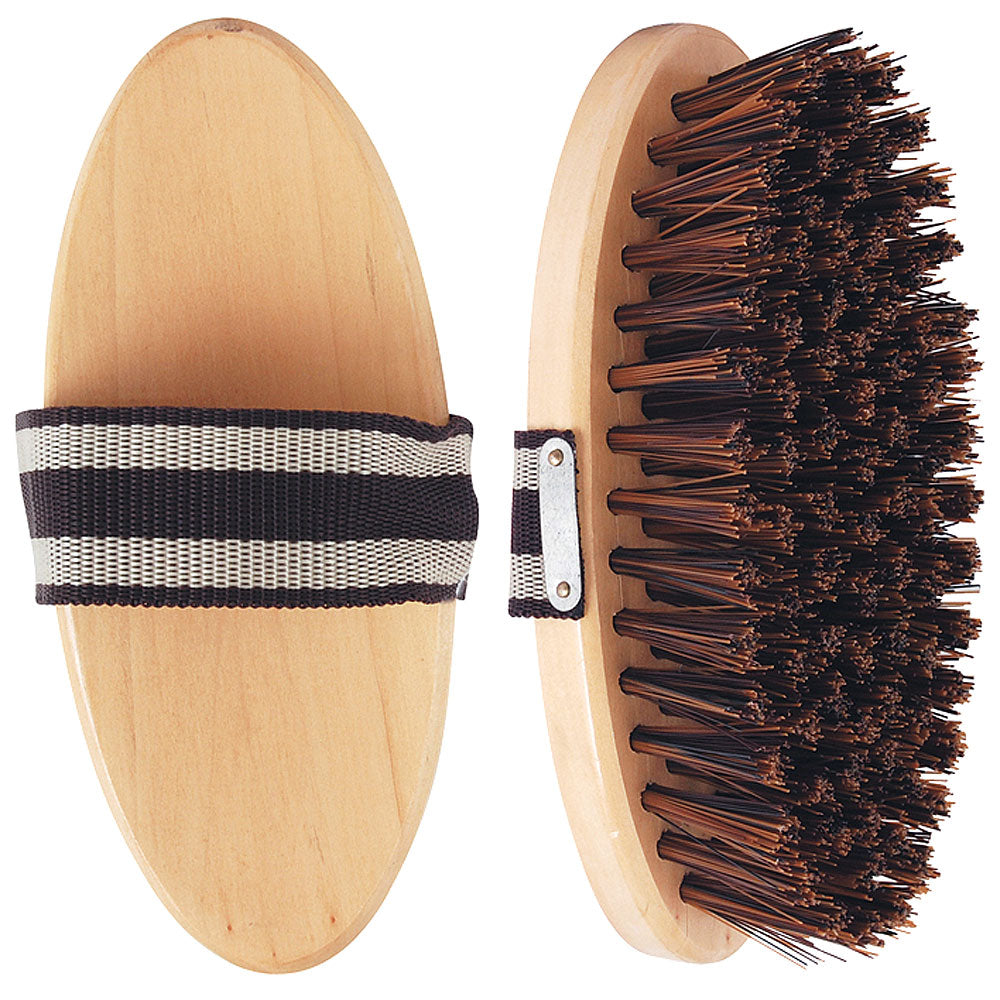 7-1/2" Hilason Wesetern Cowboy Brush W/ Wooden Handle Poly Propylene Bristles