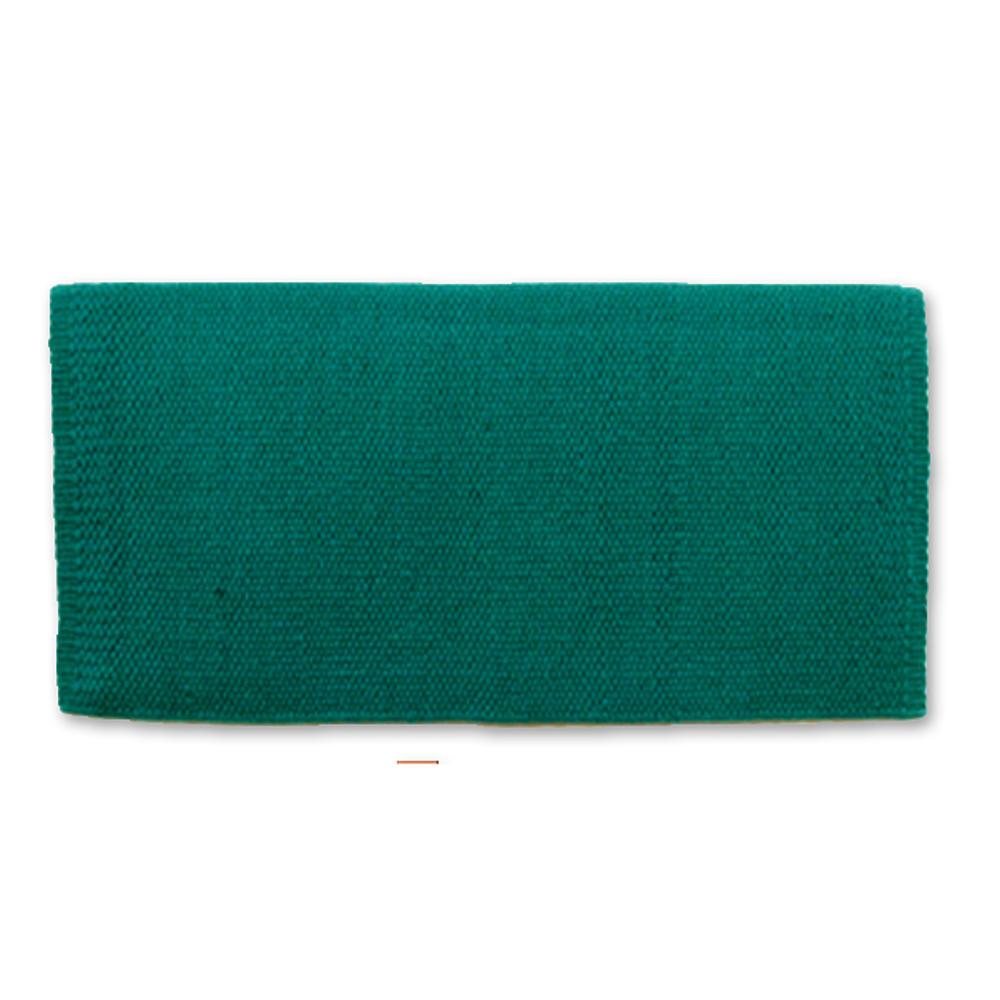 1314-32 San Juan Solid Teal 36x34 New Zealand Wool Saddle Blanket TEAL