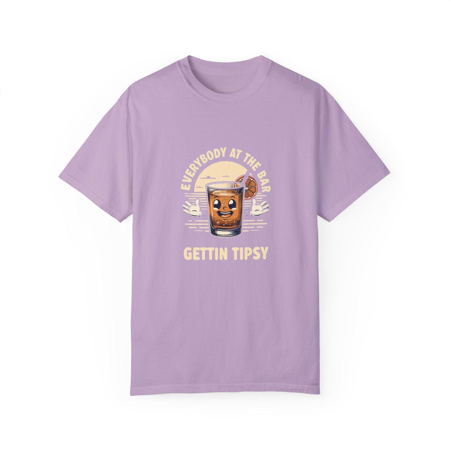 Everybody at the Bar Gettin Tipsy Unisex Garment-Dyed T-Shirt