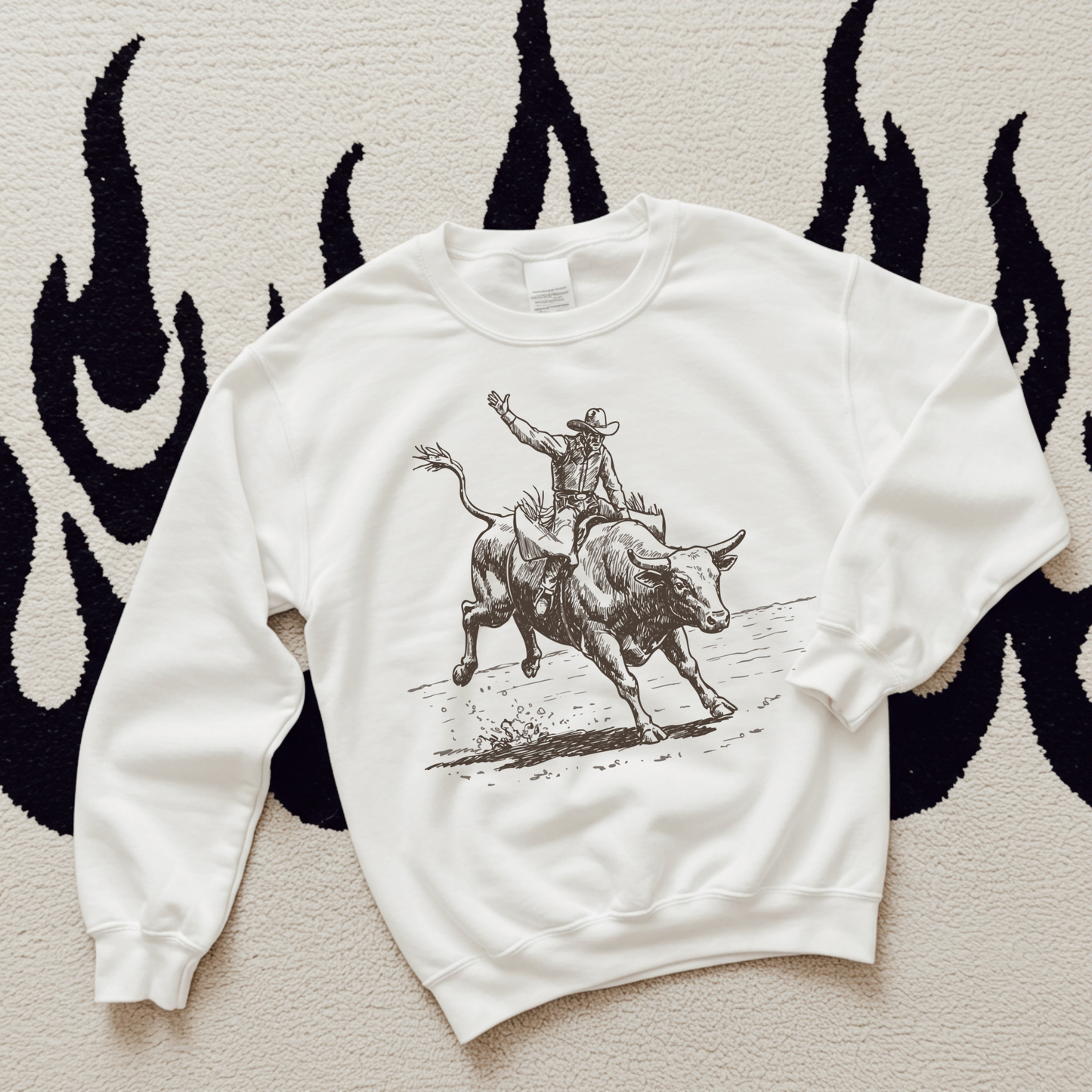 Vintage Bull Rider TEE or CREWNECK