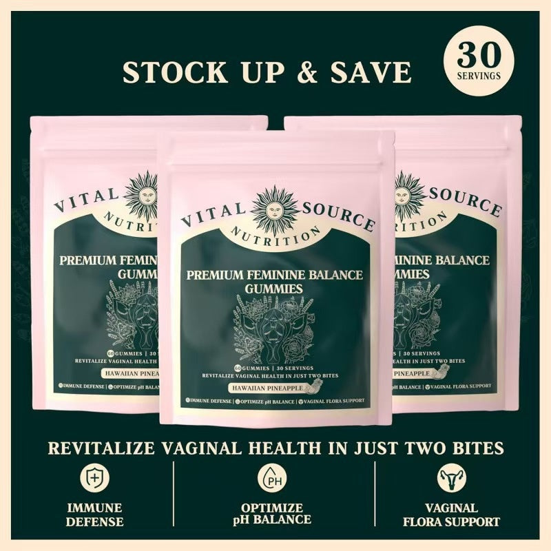 Bagged Women's Balance Soft Gummies Vital Source Nutrition