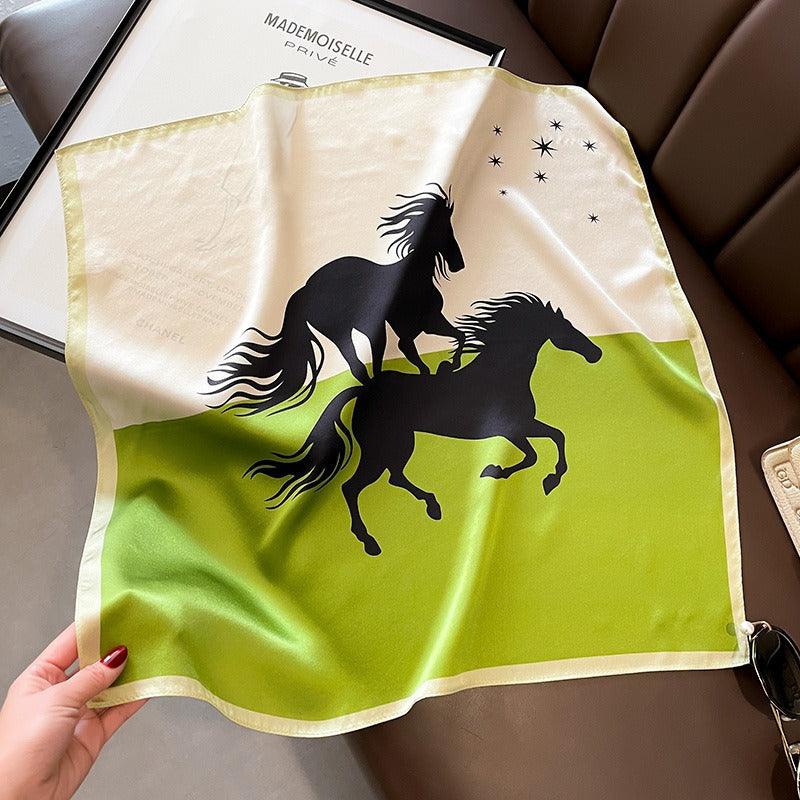 Wild Horses Silk Scarf – Luxurious Country Cowgirl Accessory