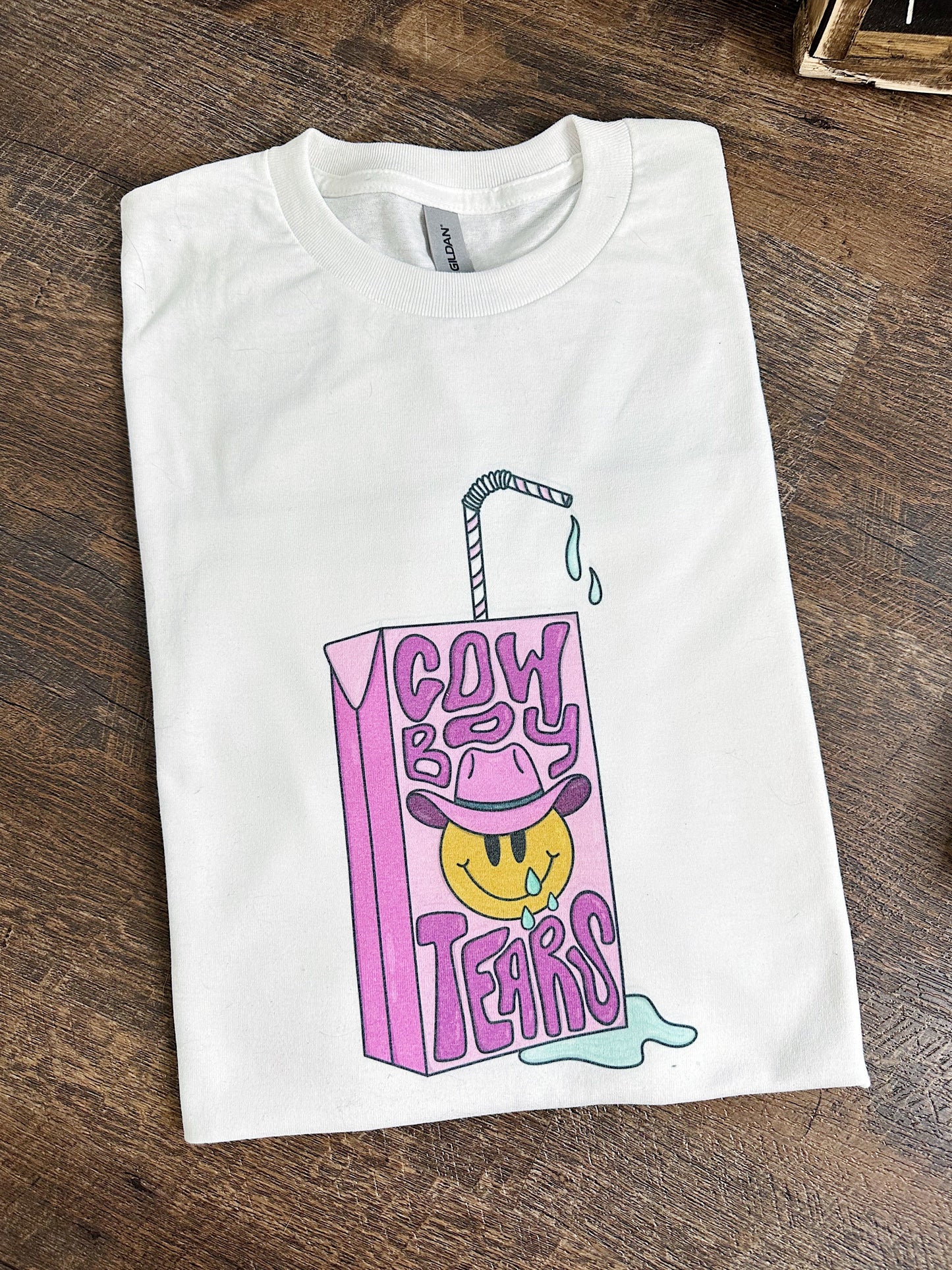 Cowboy Tears TEE or CREWNECK