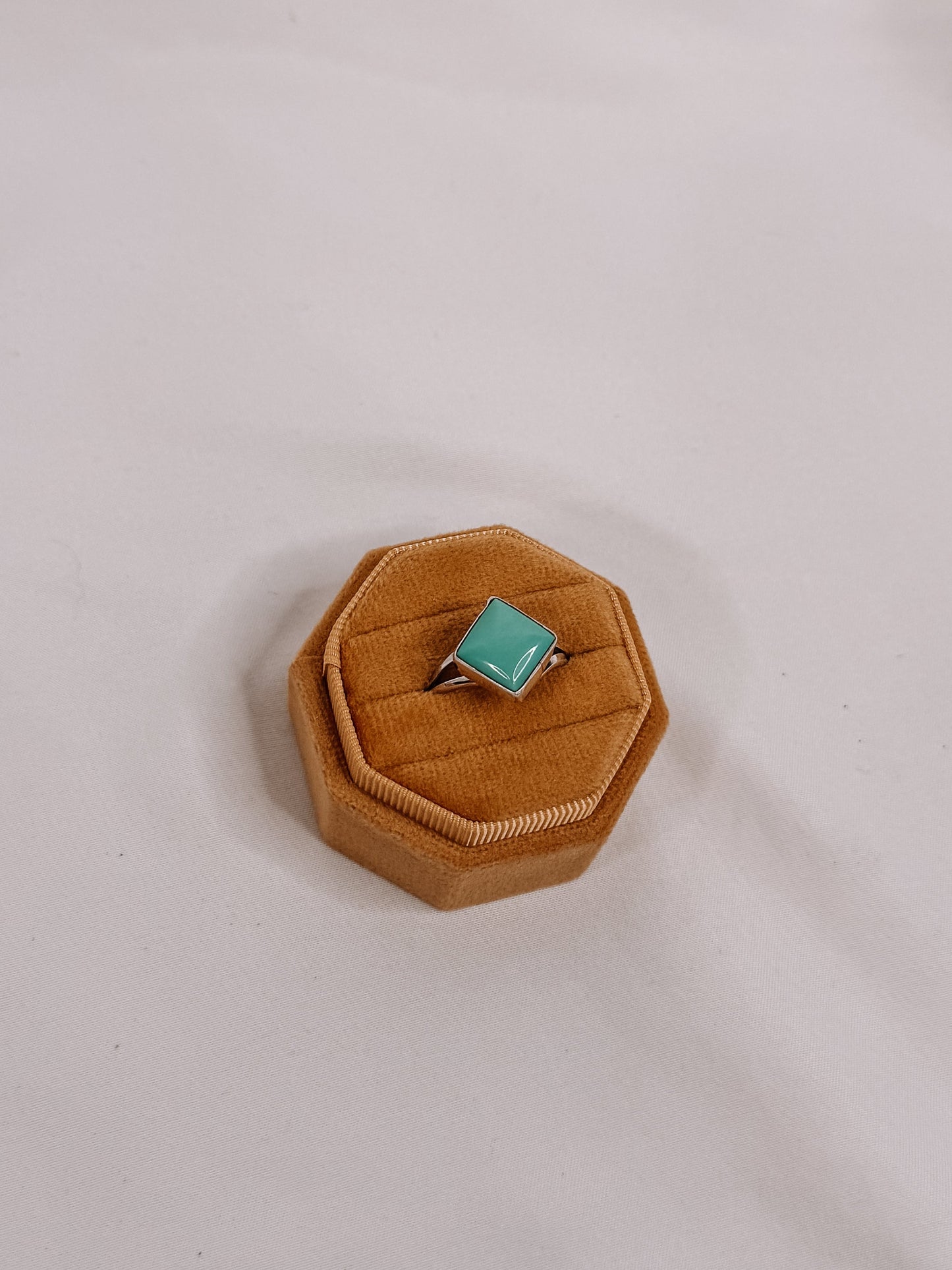 Tulia Square Turquoise Ring
