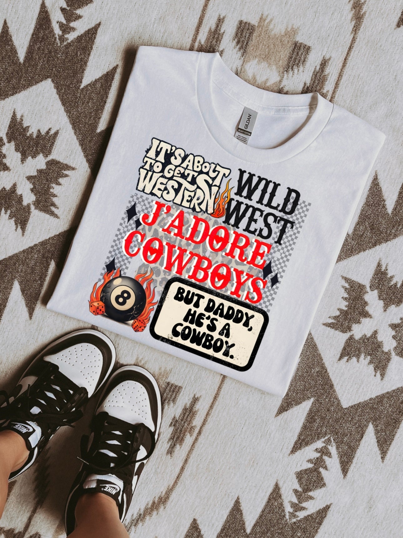 J’adore Cowboys Collage TEE or CREWNECK