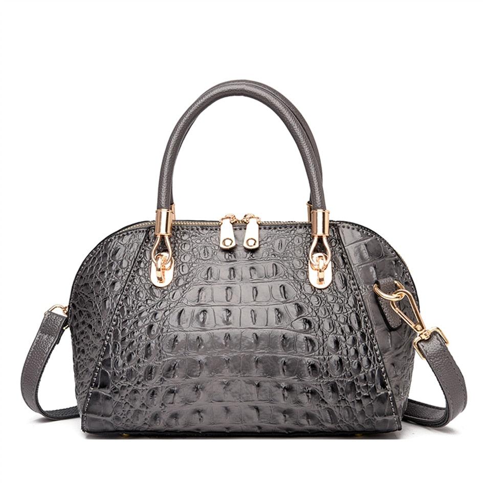 Crocodile Pattern Messenger Shoulder Bag – Stylish Cowgirl Bag for Any Occasion