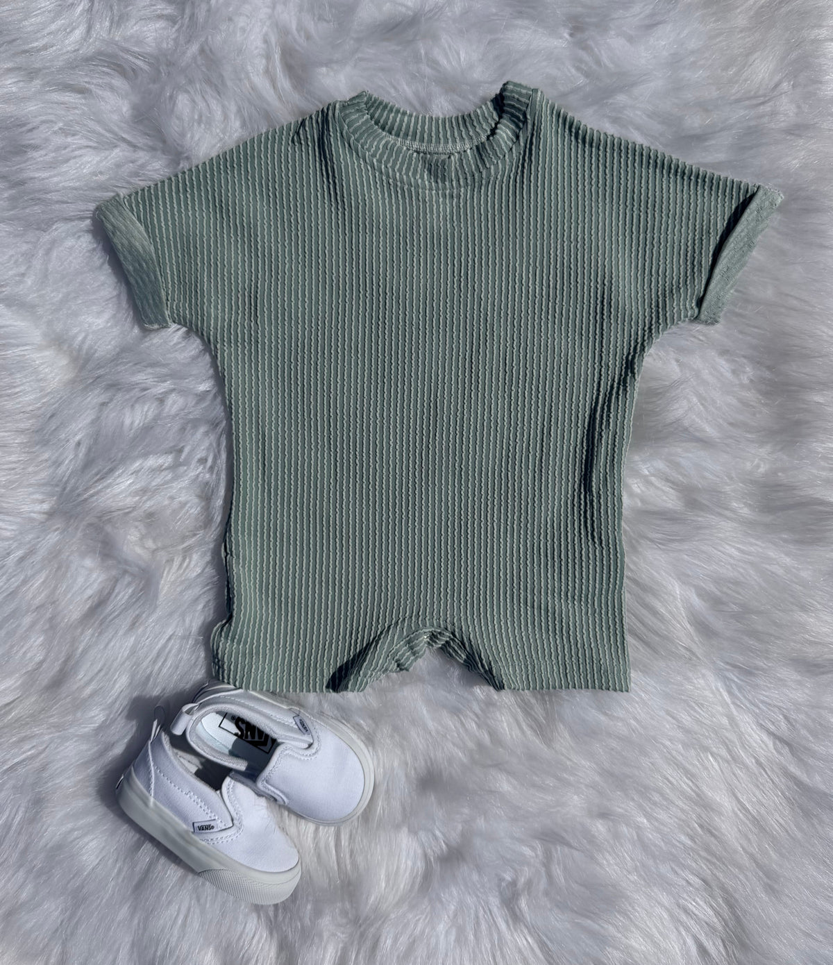Palm Paradise Ribbed Romper (FINAL SALE)