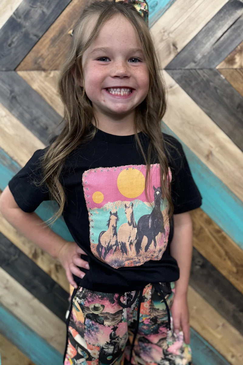 Mini cosmic cowgirl tee