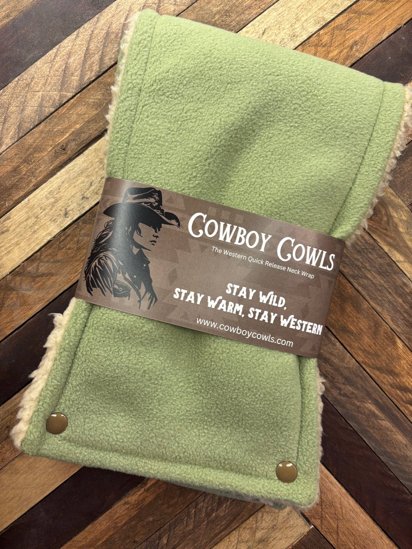 Sage green Cowboy Cowl