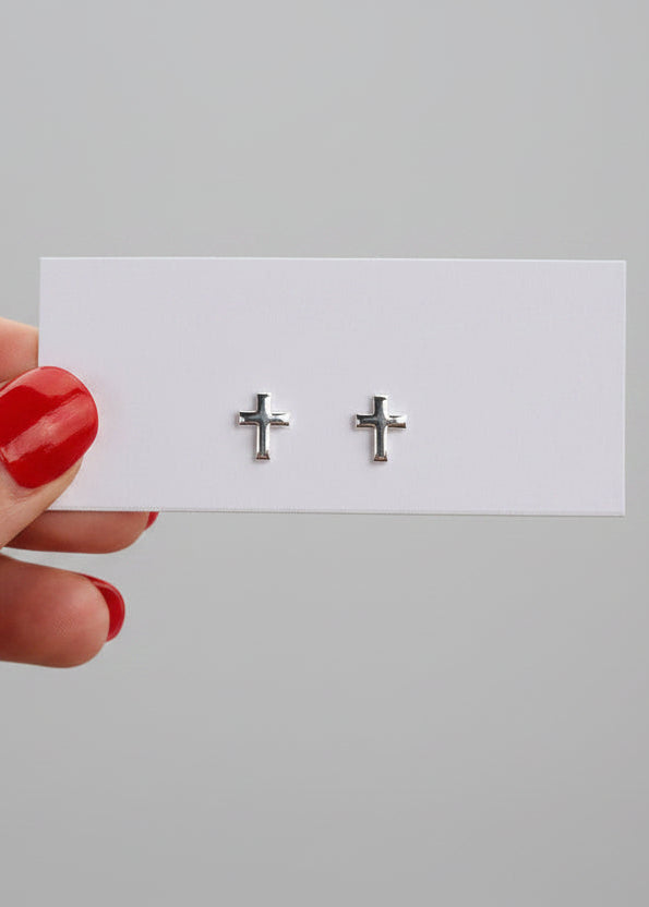 Cross Stud Earrings