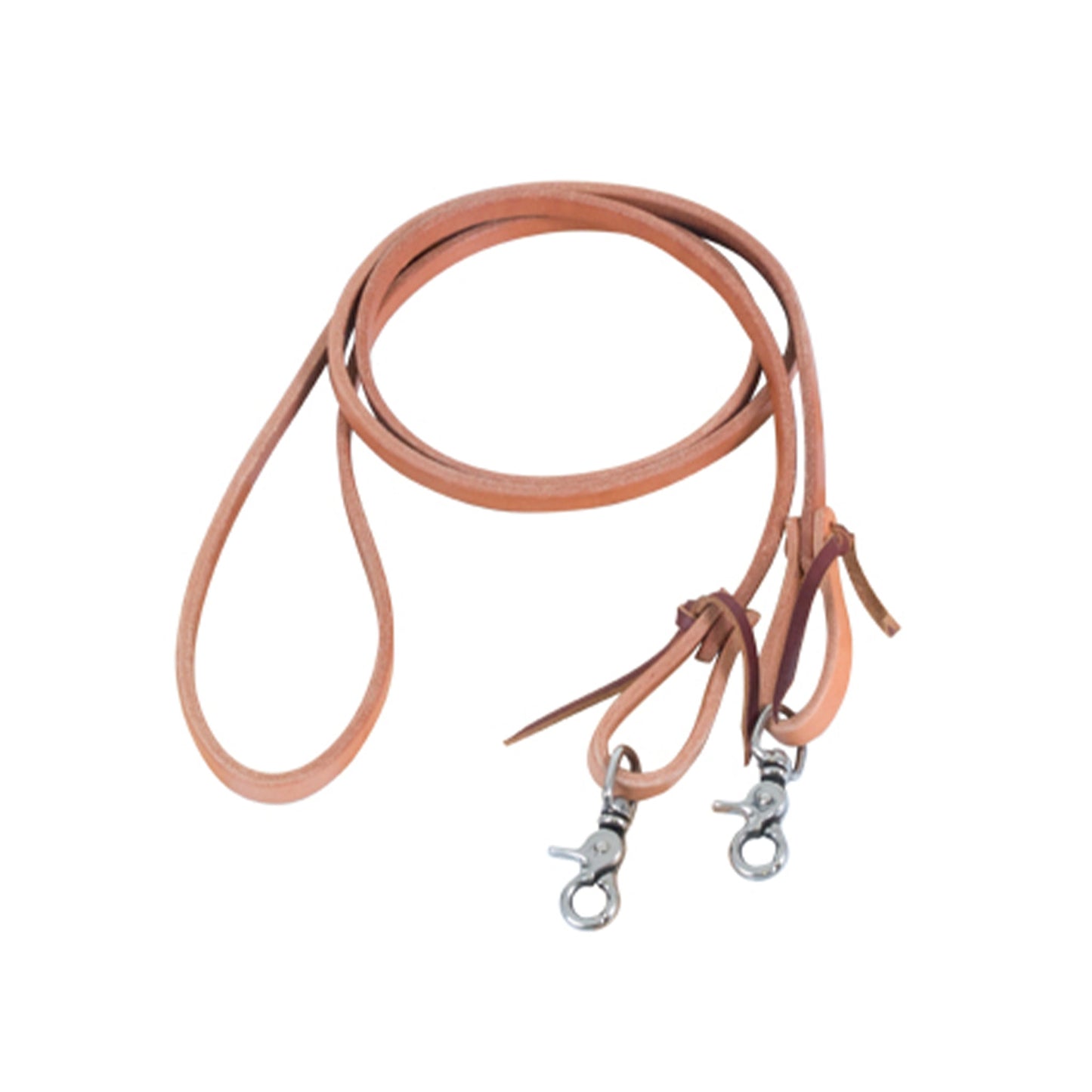 738-HL 1/2" Roping rein harness leather with snaps