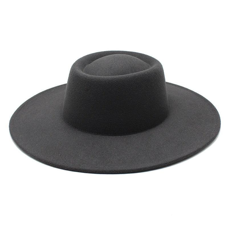Ella Wide Brim Wool Jazz Hat – Stylish Felt Hat in 16 Colors