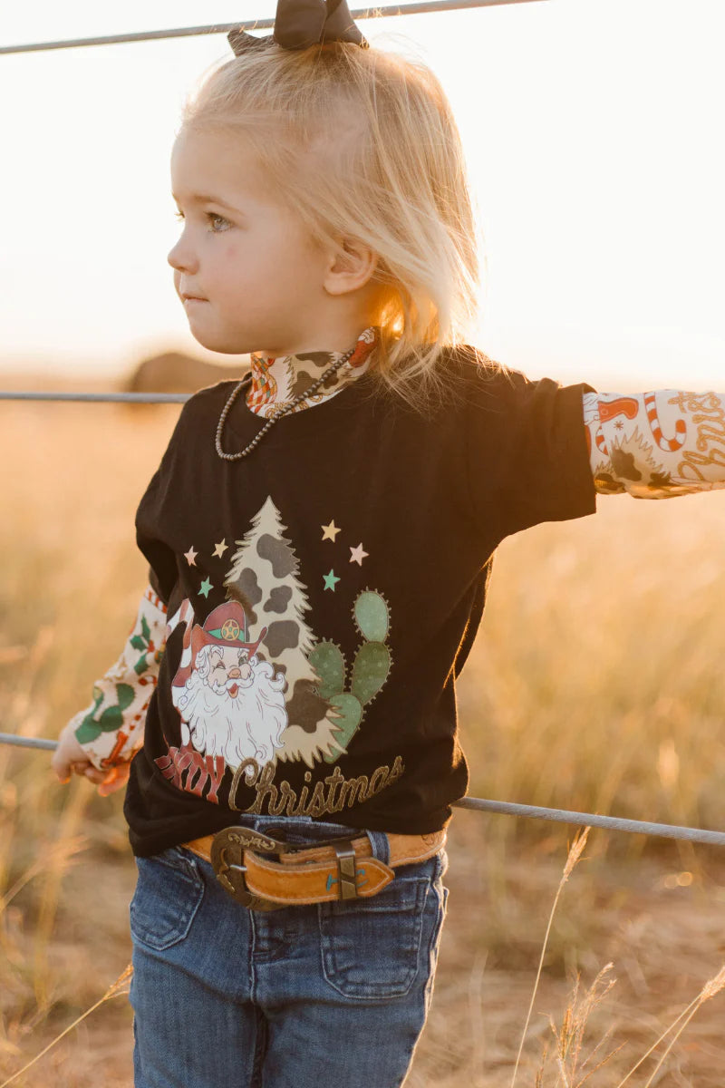 Howdy Santa tee mini