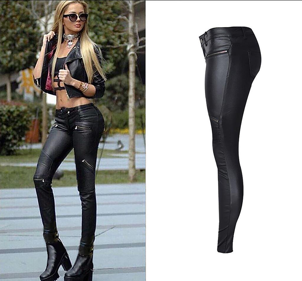 Rebel Rider Multi-Zip Skinny Motorcycle Pants - Edgy Street Style & Bold Fit