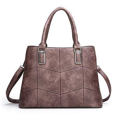 Luxury 3 Piece Leather Tote Set | Genuine Leather Cowgirl Shoulder Bag & Clutch