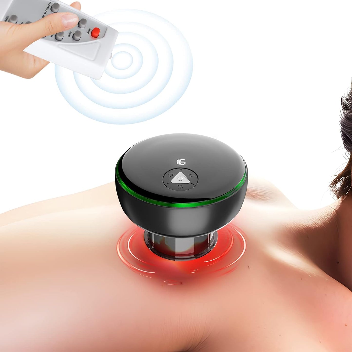 Electric Smart Cupping Therapy Set,5 in 1 Remote Control Cupping Set with Red Light Therapy for Pain Relief, Recovery,Cupping Th